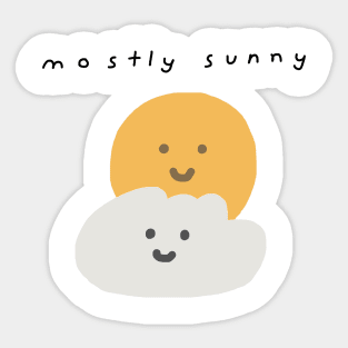 Mostly Sunny Sticker